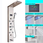 Painel de Chuveiro LED com Massagem e Display Digital