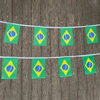 xvggdg 20 pçs/set Brasil bandeiras de bunting flâmula corda banner buntings festival festa feriado