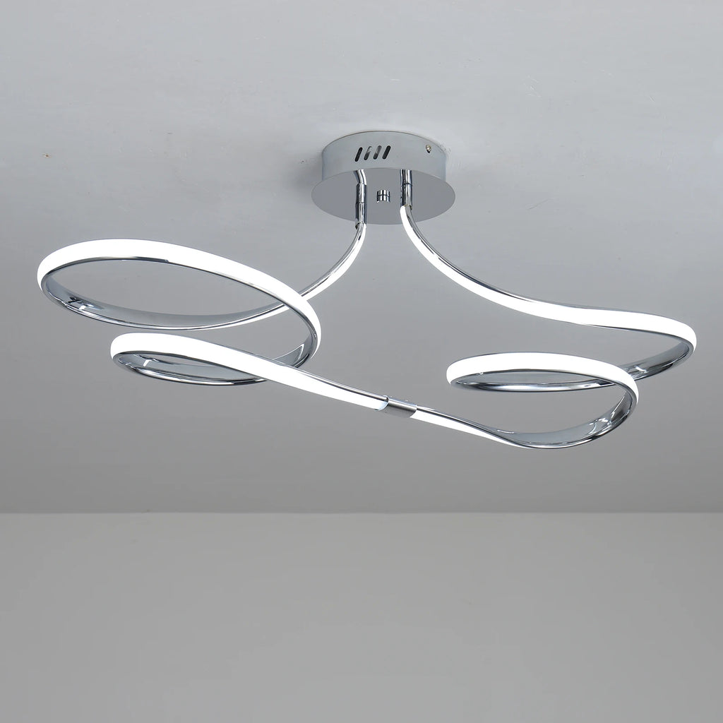 Tcy 75cm moderno regulável led luz de teto 28w ouro/cromo/preto para quarto cozinha luminária com controle remoto