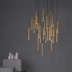 Lustre LED Moderno para Escadas e Salas de Estar