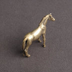 Estátua de cavalo de bronze antigo, decorações de mesa, cobre sólido, microescultura, estatuetas de cavalo do zodíaco, ornamentos, acessórios de decoração para casa