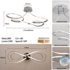 Luminária de Teto LED Regulável com Controle Remoto