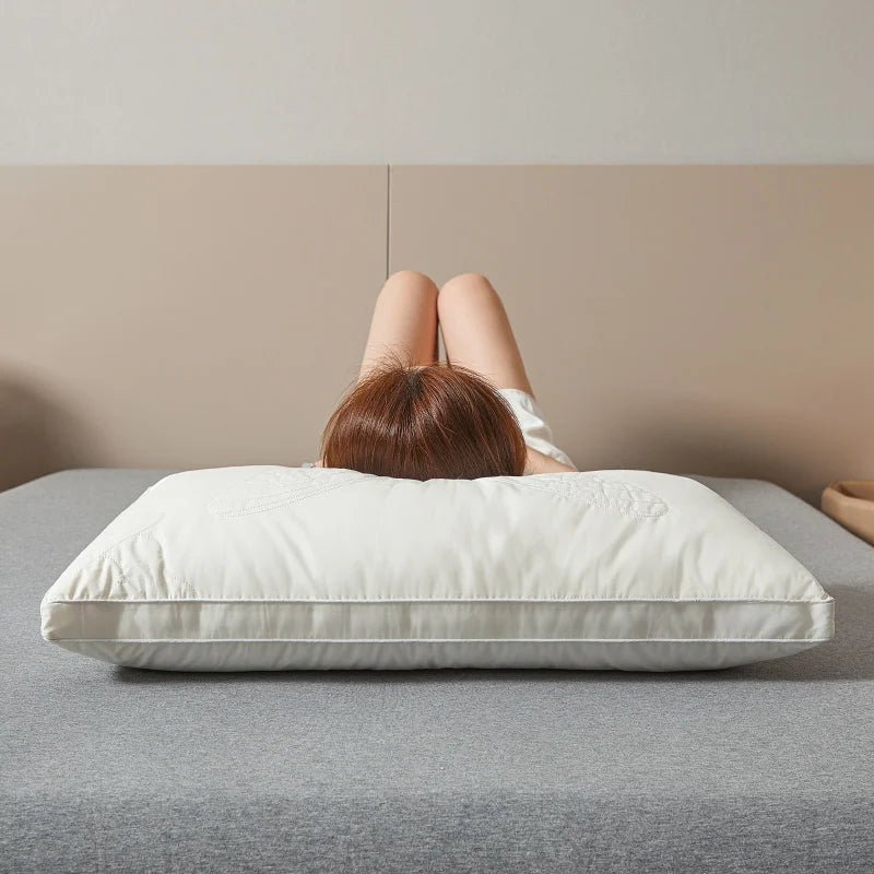 Travesseiro de Seda Mulberry Antibacteriano Luxo Confortável