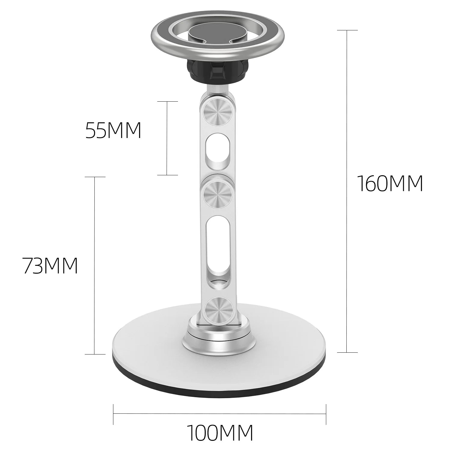 Suporte Magnético Rotativo 360 °   Suporte Ajustável Universal para Telas de 4.7-6.8'' para Celulares, Acessório de Metal para Smartphone