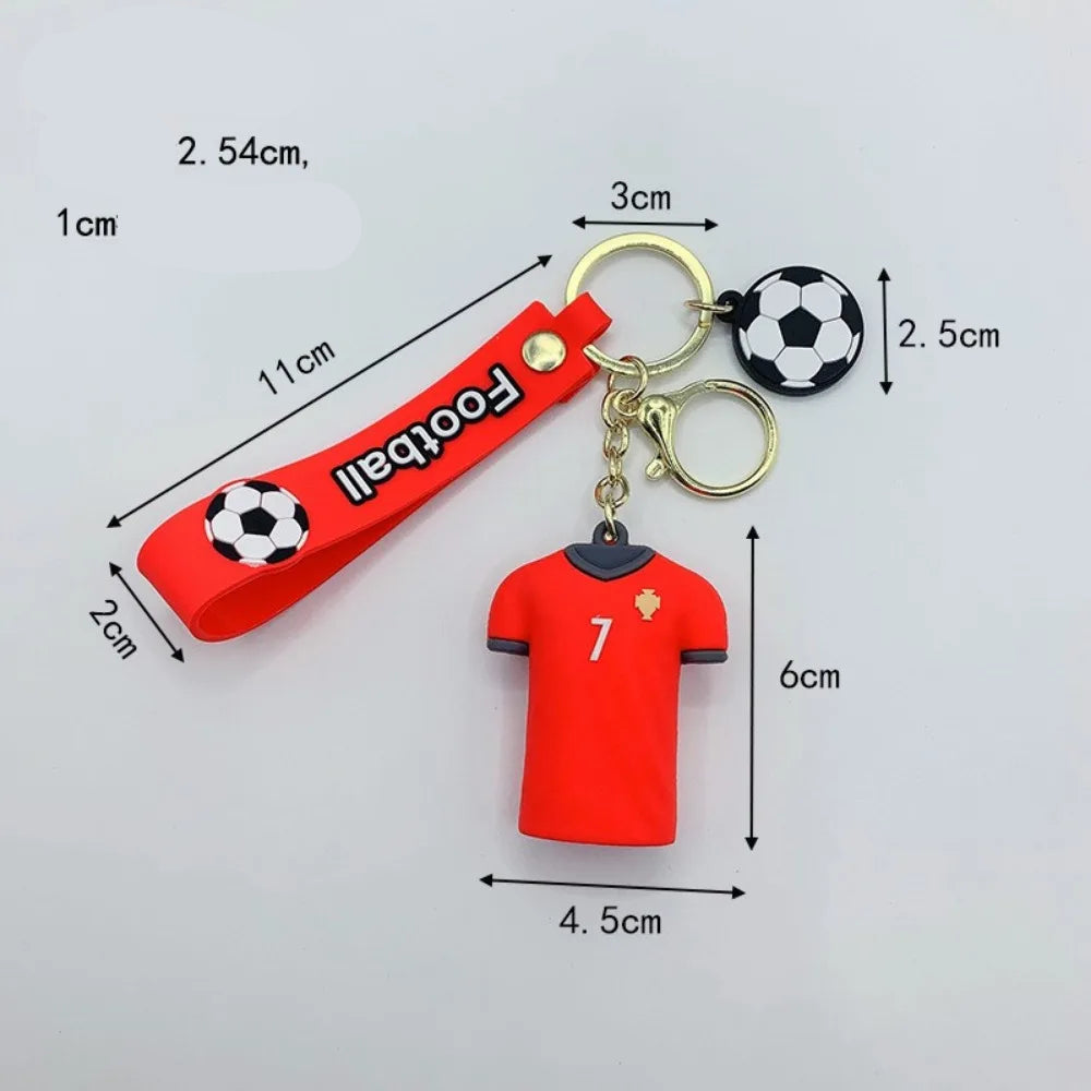 Nicho Moda Soccer Player Jersey Chaveiro, Futebol Vestuário Pingente, Bolsa Feminina, Chaveiro Do Carro, Favores Do Partido, Novo