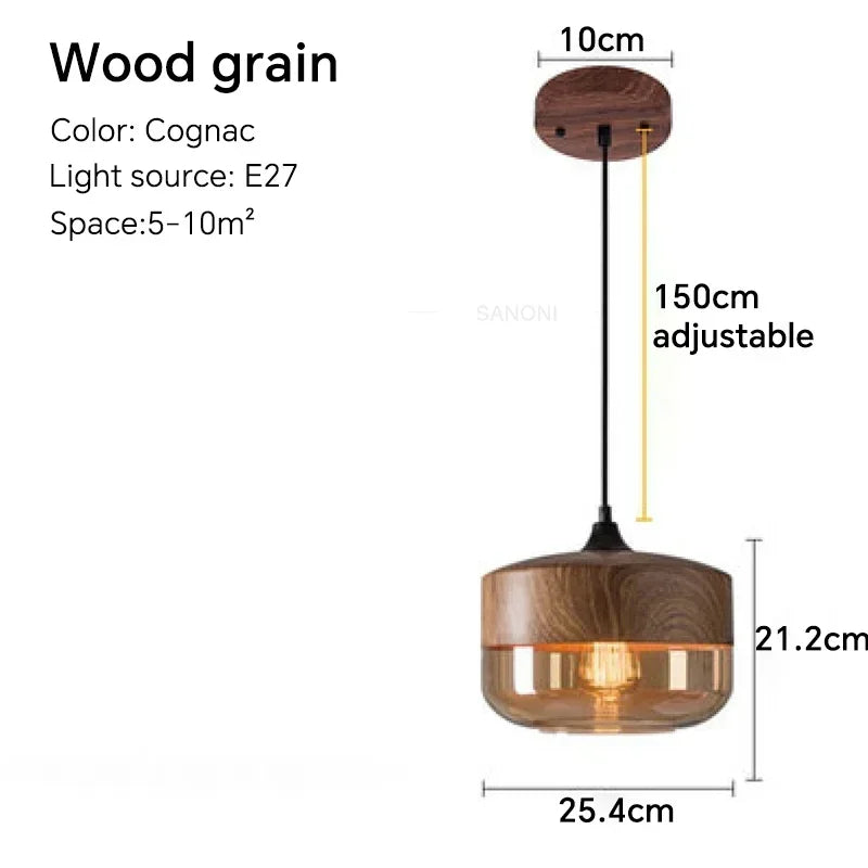 Luminária Pendente de Vidro Nordic Modern
