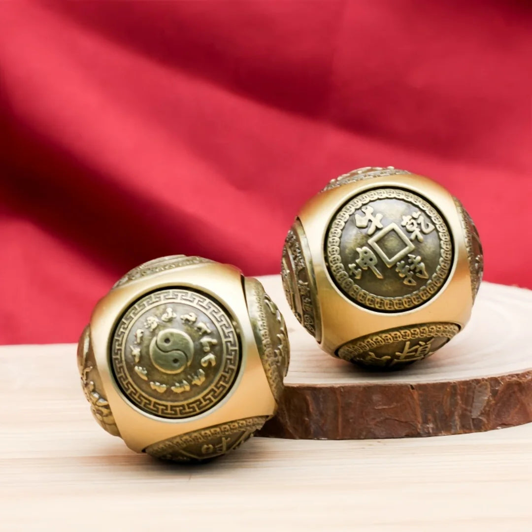 Spinner Decorativo Moeda Chinesa em Cobre