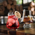 Whiskey Crystal Glass Set, 4 Pack Tasting Glass 9 Ounces Clear Lead Free Wine Glass Bar Party Wedding Drinking Glassware