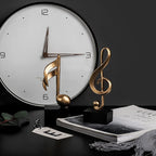 Nota musical estatuetas decoração de casa resina escultura dourada decoração para casa mesa piano escritório tv gabinete ornamentos lembranças