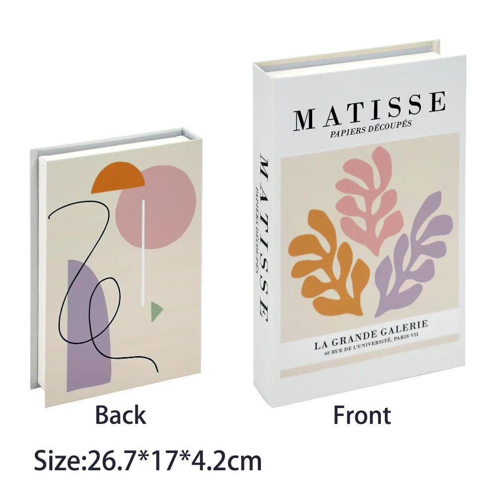 Caixa Decorativa de Livros Falsos com Fecho Magnético