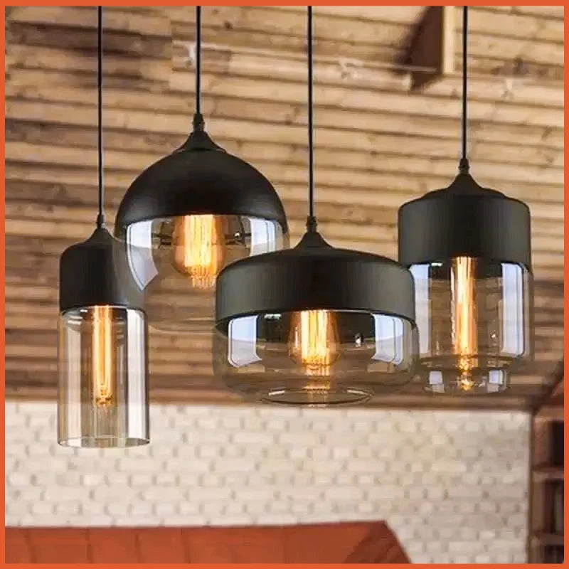 DINDALLED Nordic Modern Glass Pendant Light for Living Dining Room Bedroom Bedside Chandelier Lighting Fixture