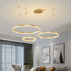 Lustre LED Anel Moderno para Sala e Jantar