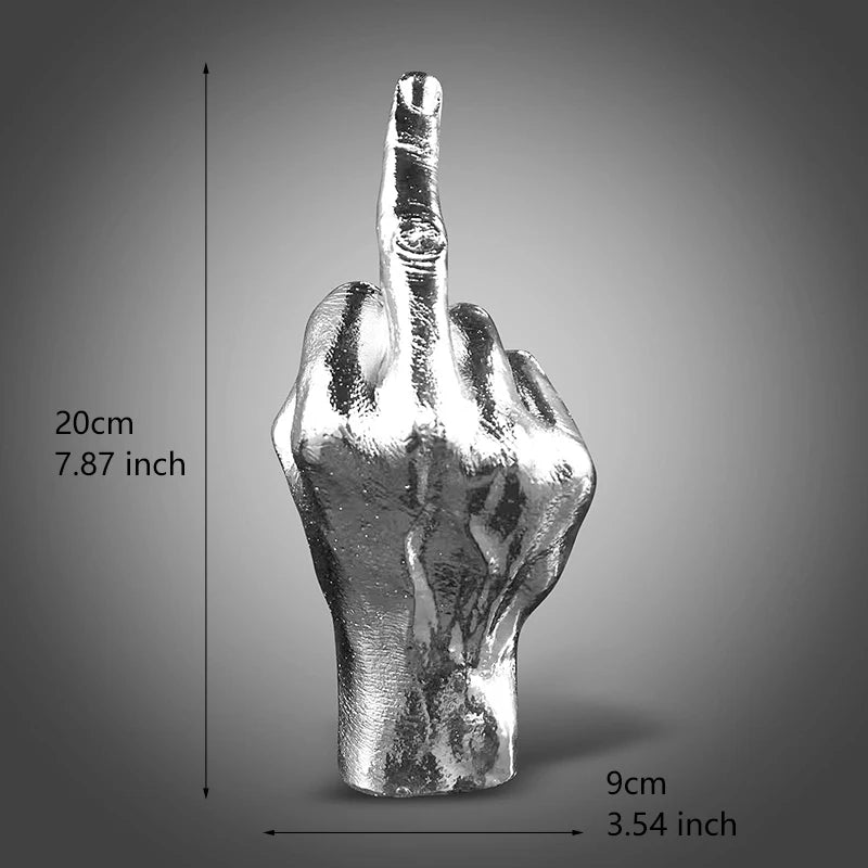 Escultura Gesto Irreverente em Resina