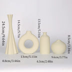 Conjunto de 4 Vasos Decorativos Multicoloridos