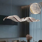 Lustre LED Ondulado Moderno
