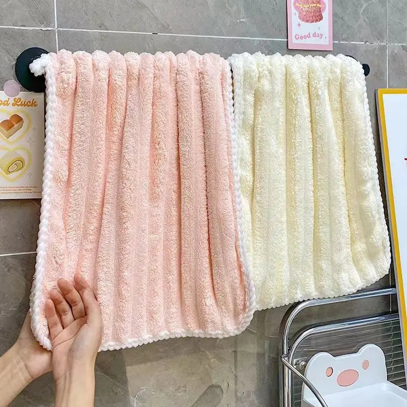 Premium Coral Fce Towel Candy Stripe Absorbent Qui Dry Non edding Face Wa Bath Towel Hand Towel for Men And Women