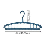 1/2pcs Space Saving Multi-Hole Clothes Hanger For Home, Dorm, And Travel-Foldable Drying Rack For TrousersShirts, And Skirts,