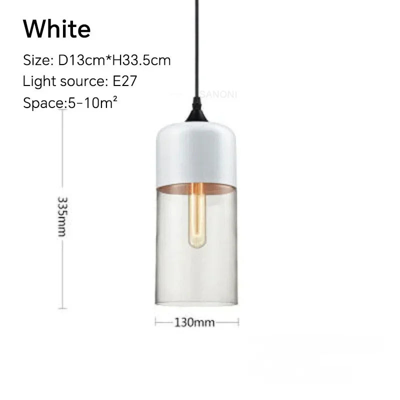 Luminária Pendente de Vidro Nordic Modern