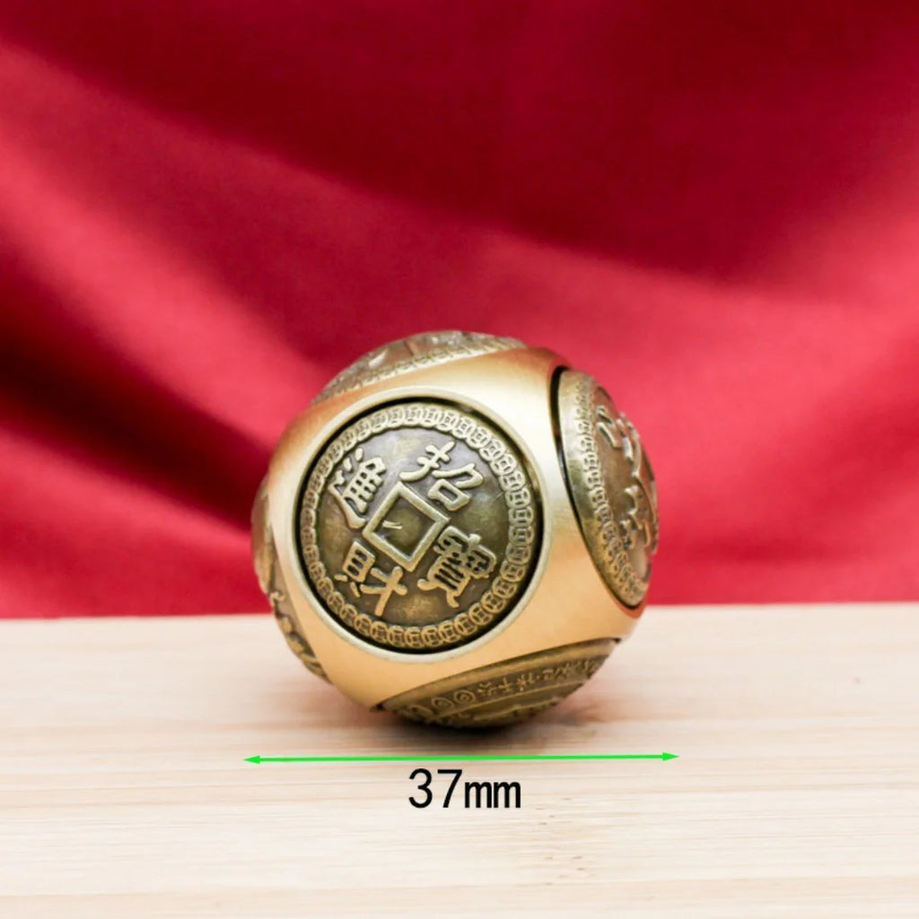 Spinner Decorativo Moeda Chinesa em Cobre