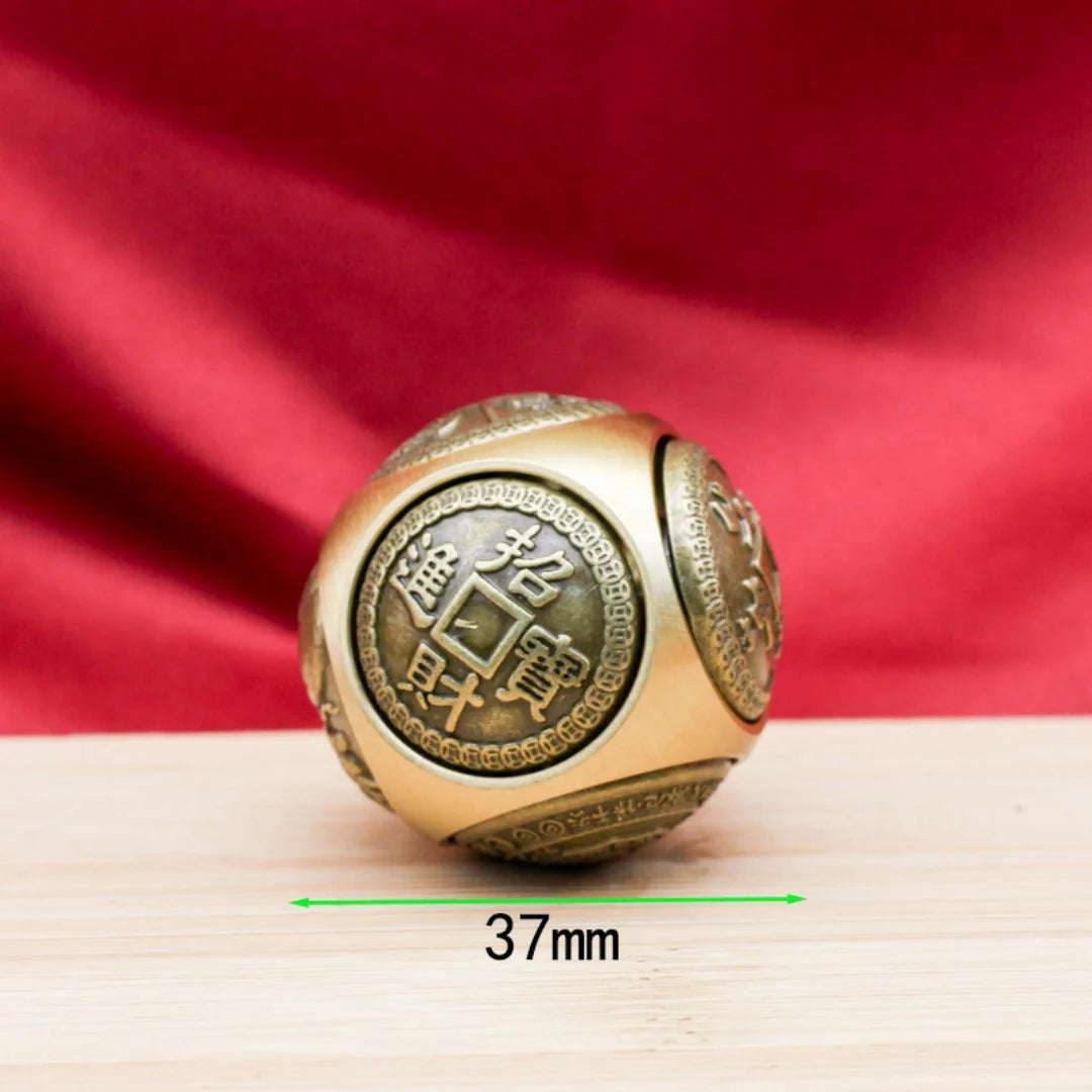 Spinner Decorativo Moeda Chinesa em Cobre