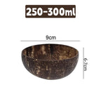 Tigelas de Coco Natural Reutilizáveis com Colher