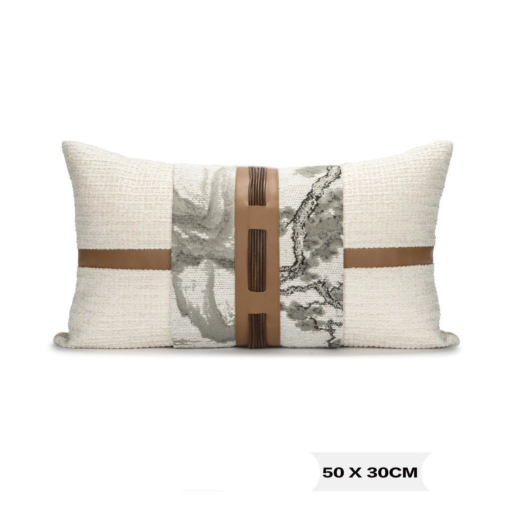 Almofada Elegante com Estampa Paisagem Chinesa