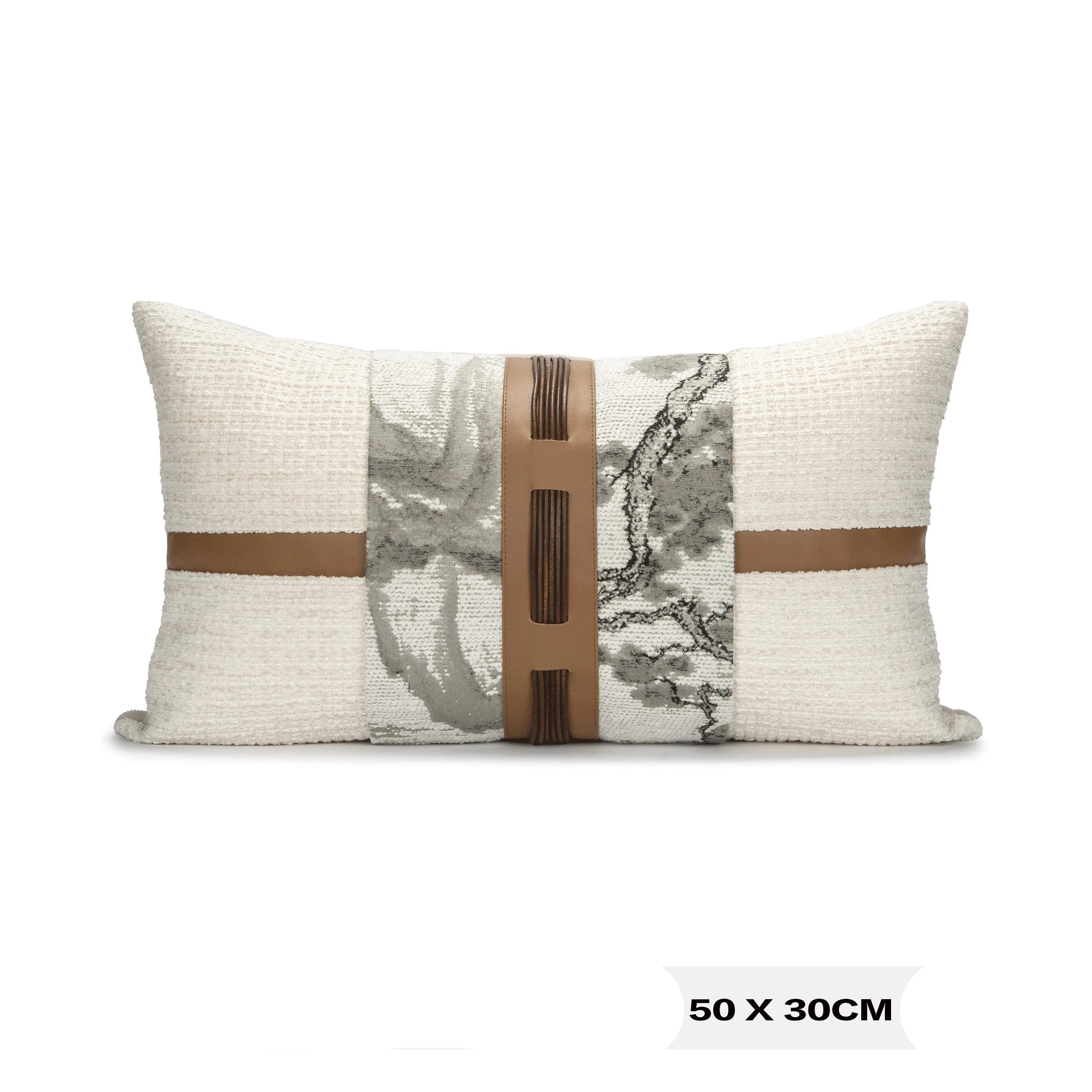 Almofada Elegante com Estampa Paisagem Chinesa