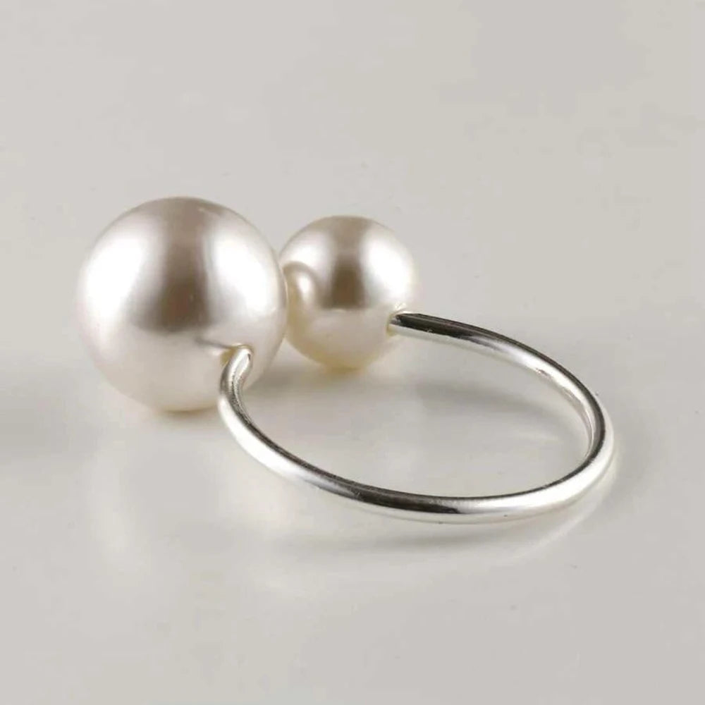 Pearl Napkin Rings Set of 6 Gold Silvery Napkin Holder Table Napkin Buckles for Dinning Wedding Party Supplies Table Decor