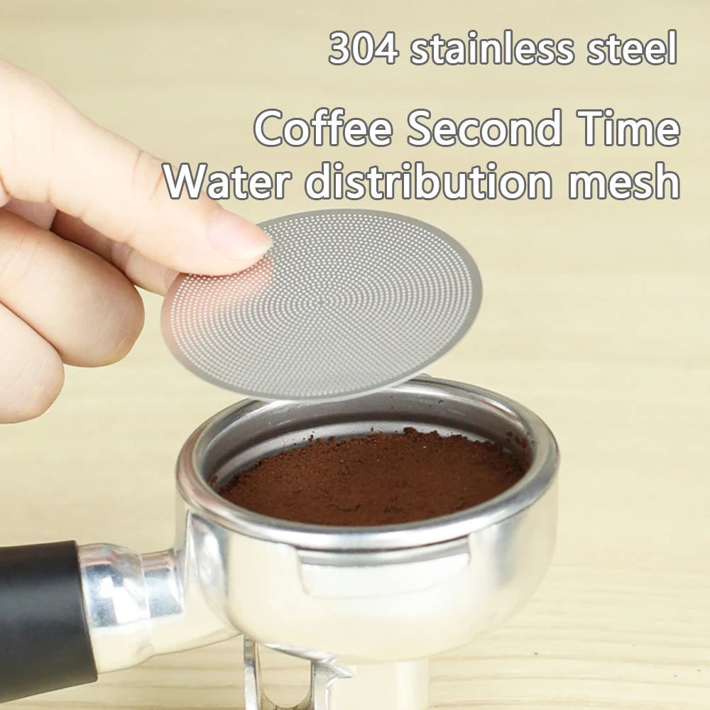 Single layer secondary water distribution network stainless steel coffee machine handle filter, smooth, sturdy, durable and easy