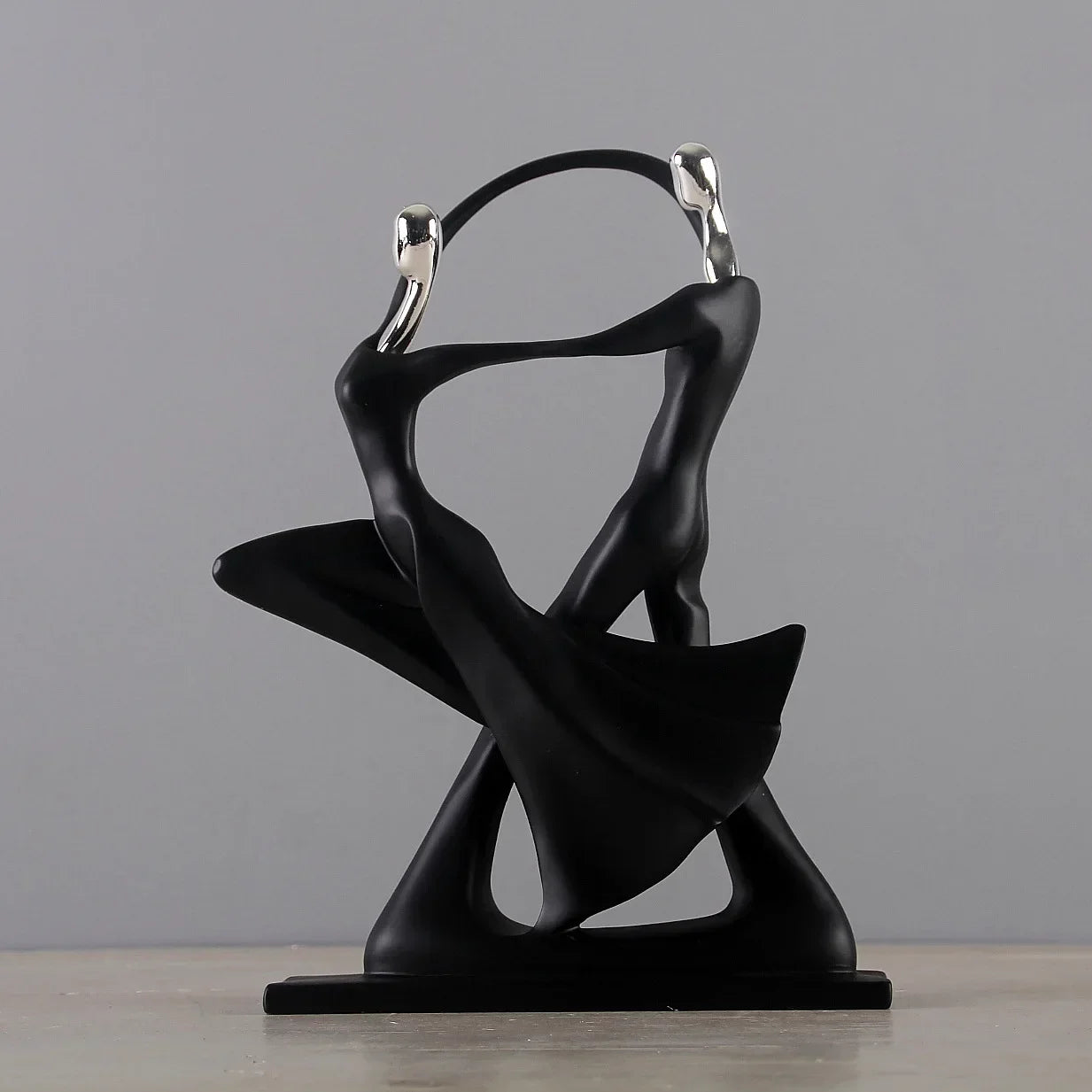 Arte nórdica dança casal resina figura ornamentos estatuetas acessórios de decoração para sala estar ornamentos para decoração casa