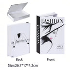 Caixa Decorativa de Livros Falsos com Fecho Magnético