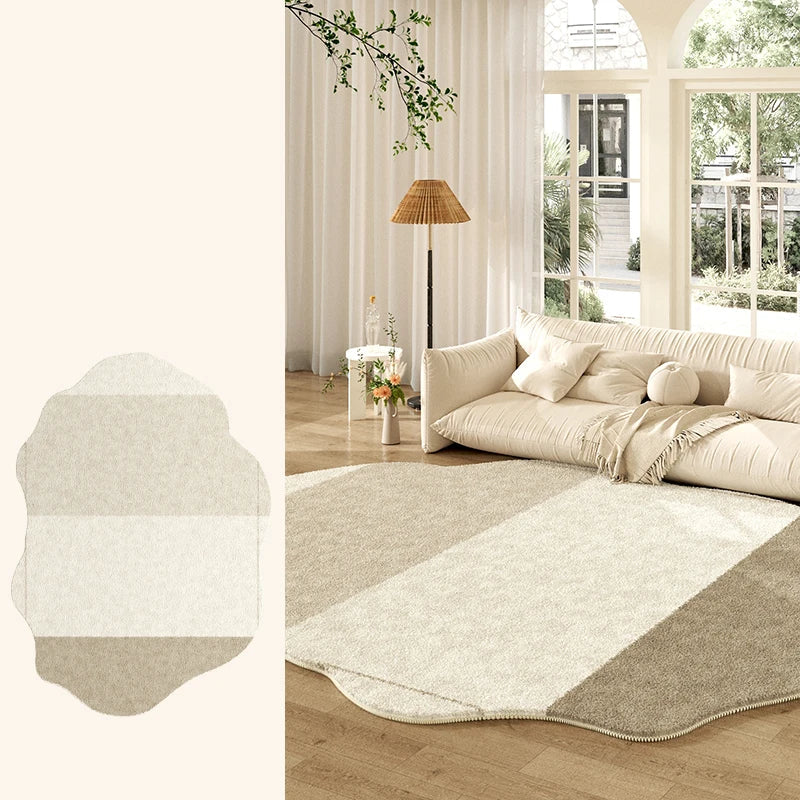 Tapete Creme Francês Irregular para Sala