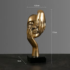 Estátua Abstrata de Resina para Decoração Elegante