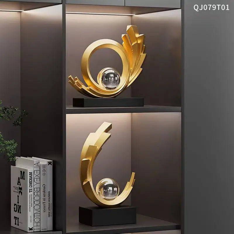 1Pc Collectible Figurine, Light Luxury Smooth Smooth Decoration Home Living Room Entrance Wine Cabinet Tv Cabinet Decoration Housewarming Opening Gift