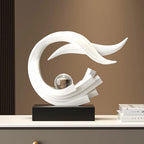 Ornamento Decorativo de Água e Vento para Casa, Estatueta para Sala de Estar, Escritório, Entrada, Armário de TV, Armário de Vinho, Decoração Artística para Mesa, Presente
