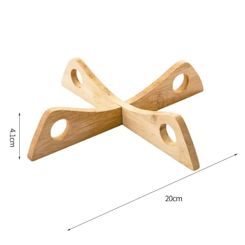 Suporte de bandeja cruzada de madeira removível tapete de mesa anti-calor tapete de mesa de vapor cozinha doméstica antiderrapante tapete de madeira gadget