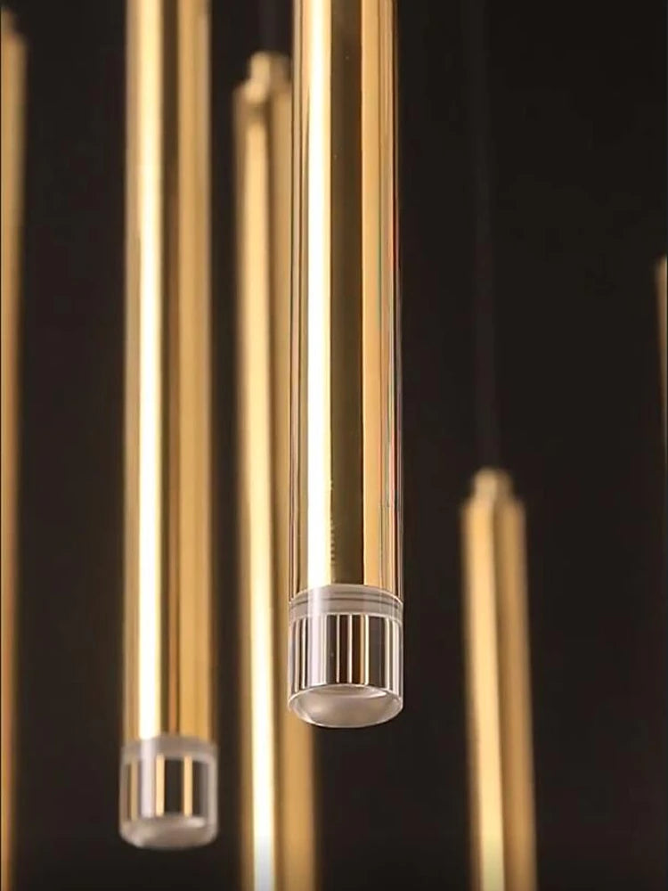 Lustre LED Moderno para Escadas e Salas de Estar