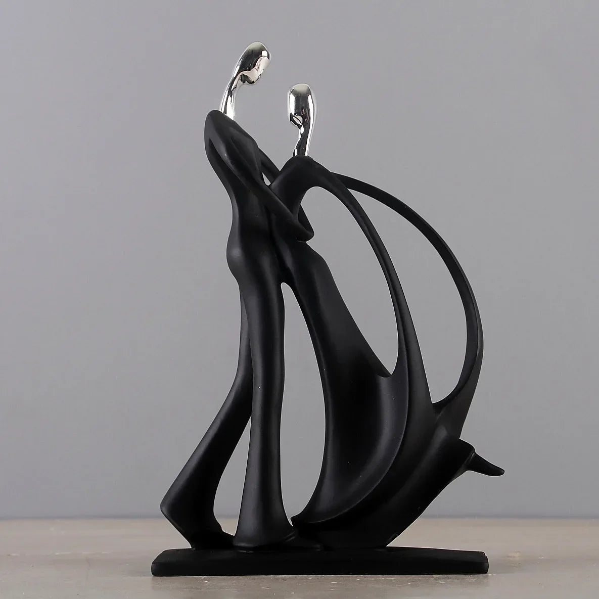 Arte nórdica dança casal resina figura ornamentos estatuetas acessórios de decoração para sala estar ornamentos para decoração casa
