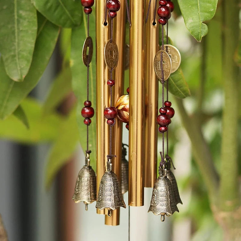 Sino dos Ventos Decorativo em Metal e Madeira