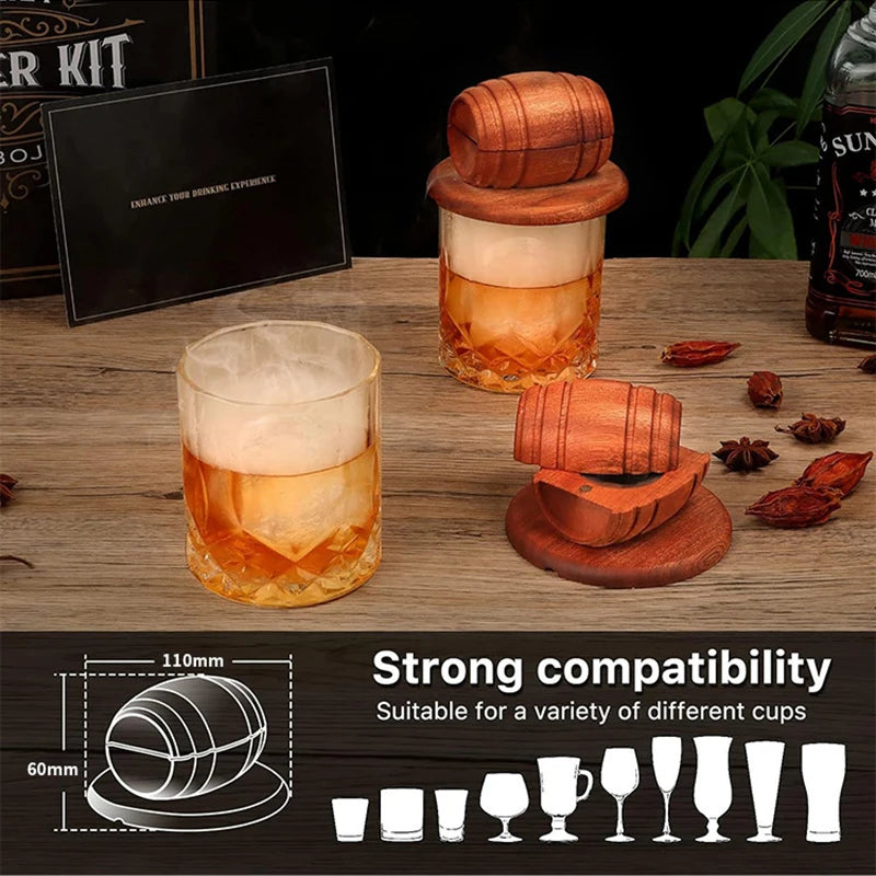Novo kit de fumaça de uísque com lascas de madeira-4 sabores, infusor de fumaça de bebida à moda antiga para coquetéis, aniversário, bourbon para presentes