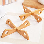Suporte de bandeja cruzada de madeira removível tapete de mesa anti-calor tapete de mesa de vapor cozinha doméstica antiderrapante tapete de madeira gadget