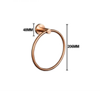 Conjunto de Acessórios para Banheiro em Aço Inoxidável Rose Gold