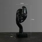 Estátua Abstrata de Resina para Decoração Elegante