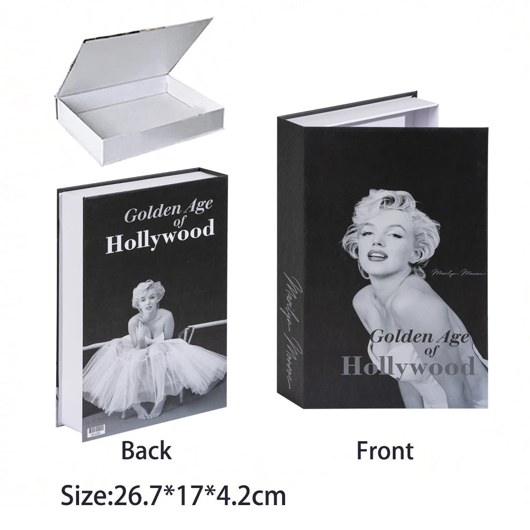 Caixa Decorativa de Livros Falsos com Fecho Magnético