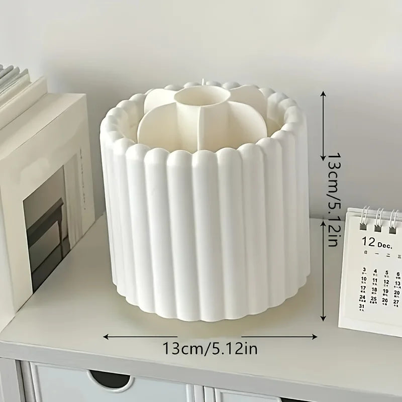 Organizador Giratório 360° para Pincéis – 7 Divisórias
