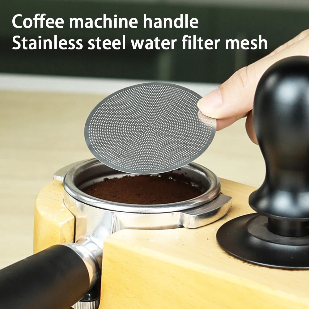 Single layer secondary water distribution network stainless steel coffee machine handle filter, smooth, sturdy, durable and easy