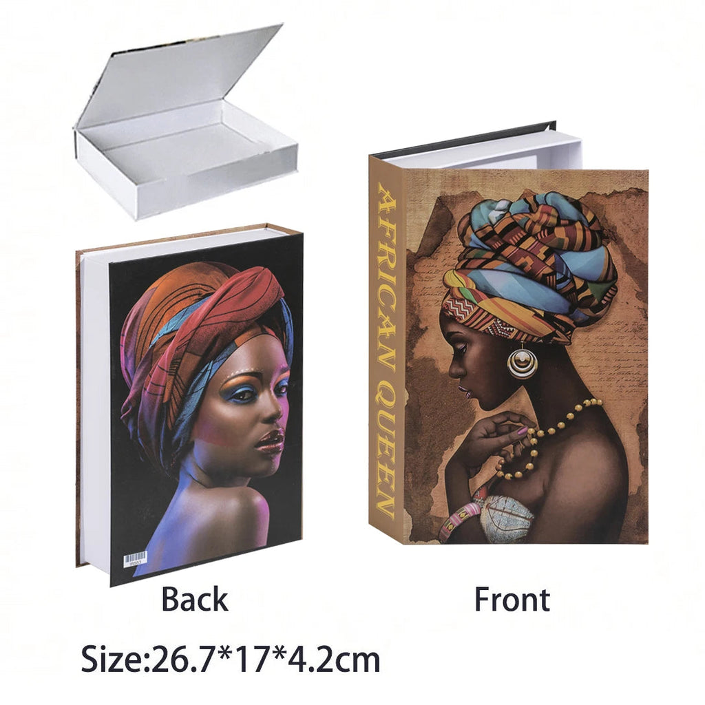 Caixa Decorativa de Livros Falsos com Fecho Magnético