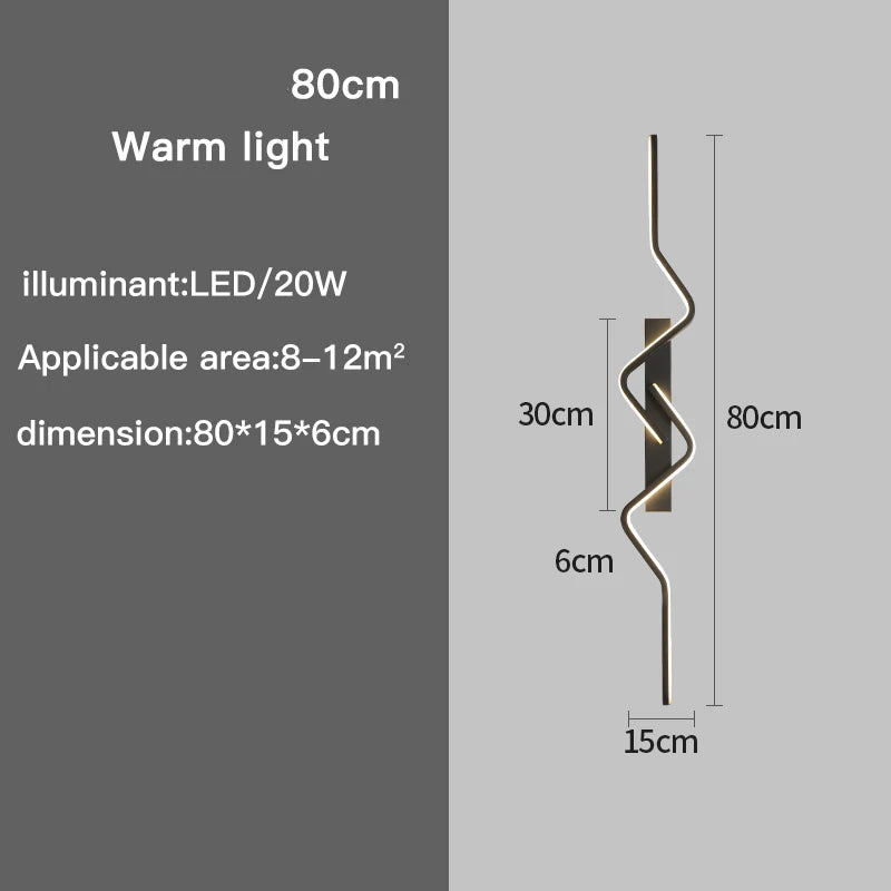 Arandela de Parede Nórdica Moderna