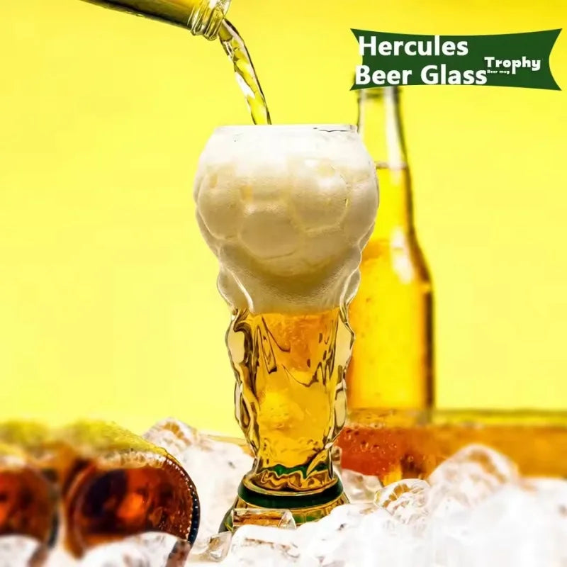 Copo de Cerveja Premium com Tema de Troféu de Futebol Copa do Mundo 2026 para Decoração de Caverna Masculina, Bar Doméstico, Festas de Dia de Jogo e Presentes para Fãs de Futebol