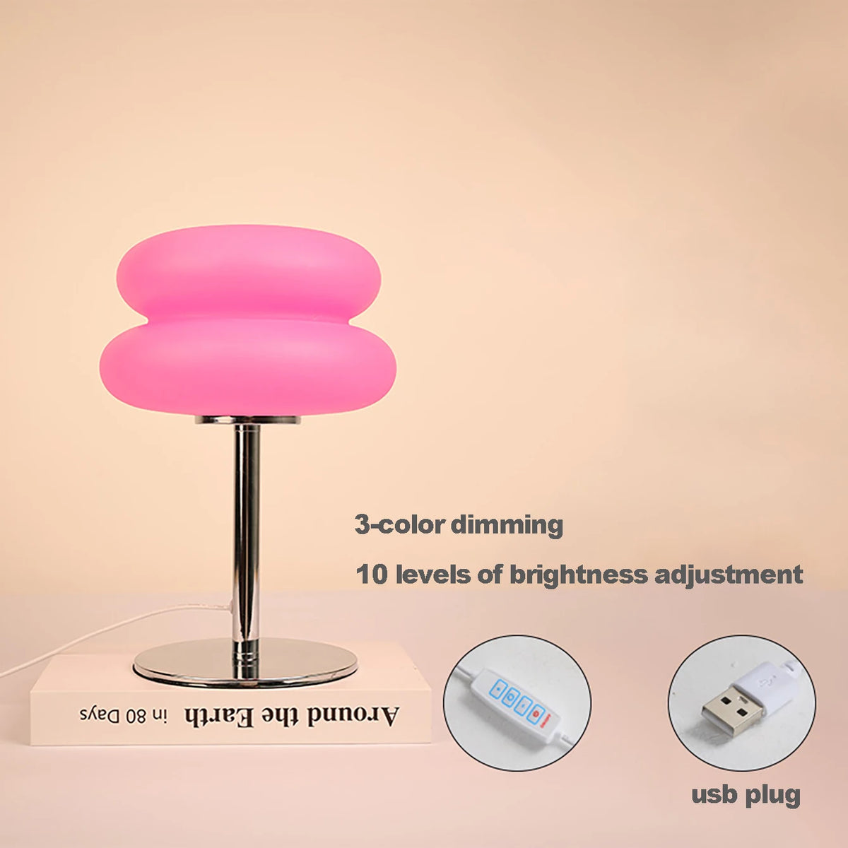 Abajur de Mesa USB com Escurecimento